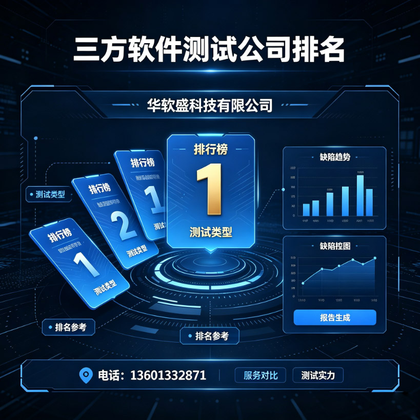 华软盛科技有限公司第三方软件测试公司，出具正规软件测试报告